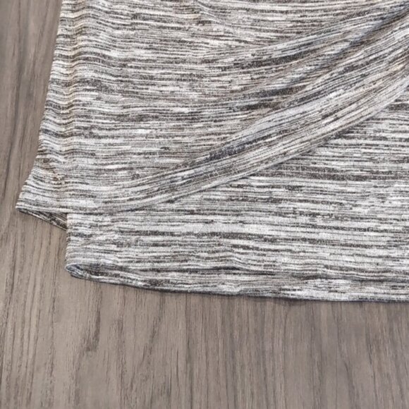 3/$20 Junarose Twist Front Layered Knit Skirt Above Knee Space Dye Bodycon - Picture 6 of 12